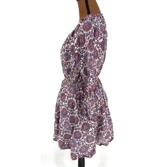 J. Crew Paisley Long Sleeve Smocked Waist Midi Dress with Pockets – Size Small - Picture 5 of 8
